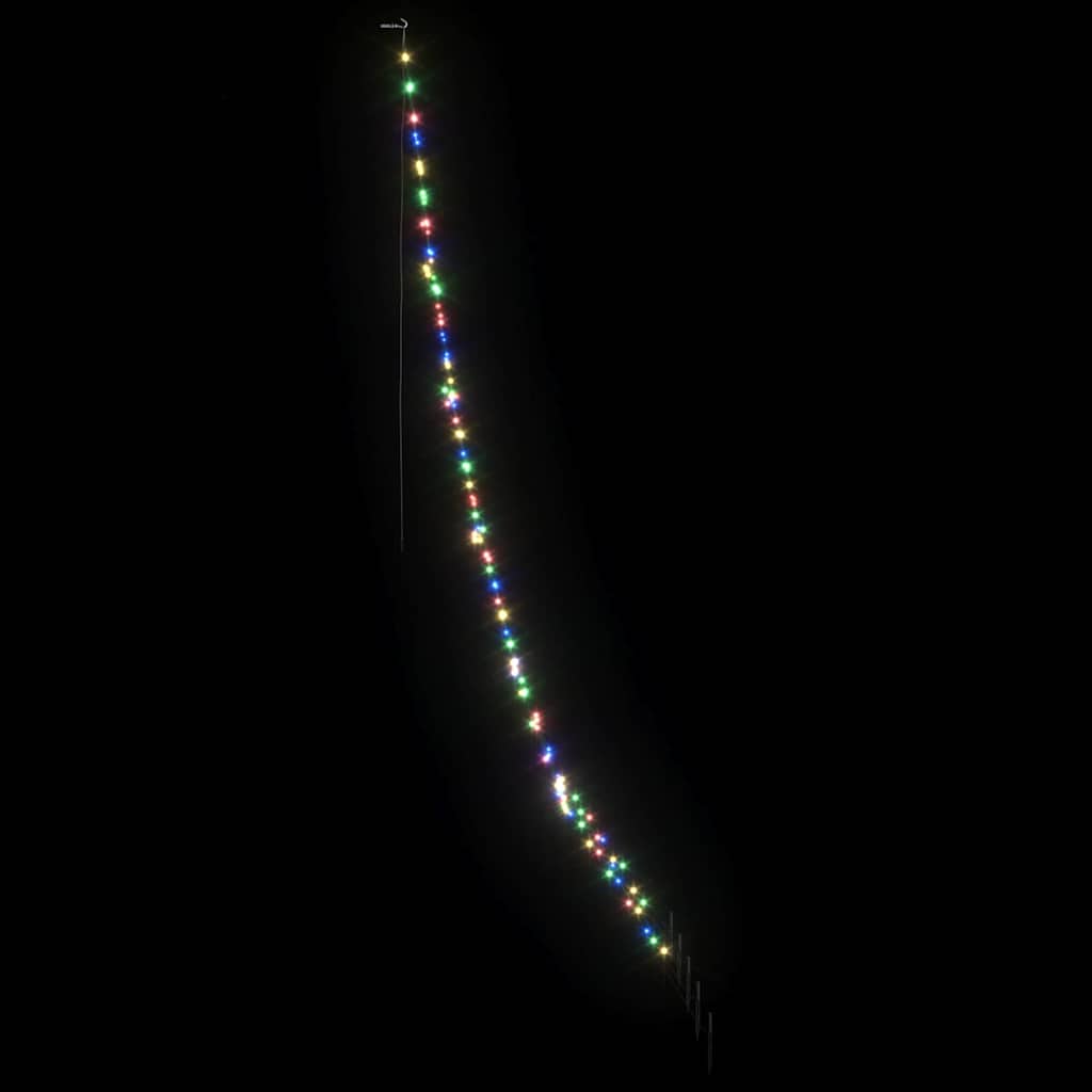 LED Kerstboom met Grondspiesjes Multikleur 306 cm Metaal is nu te koop bij PeponiXL, paradijselijk wonen!