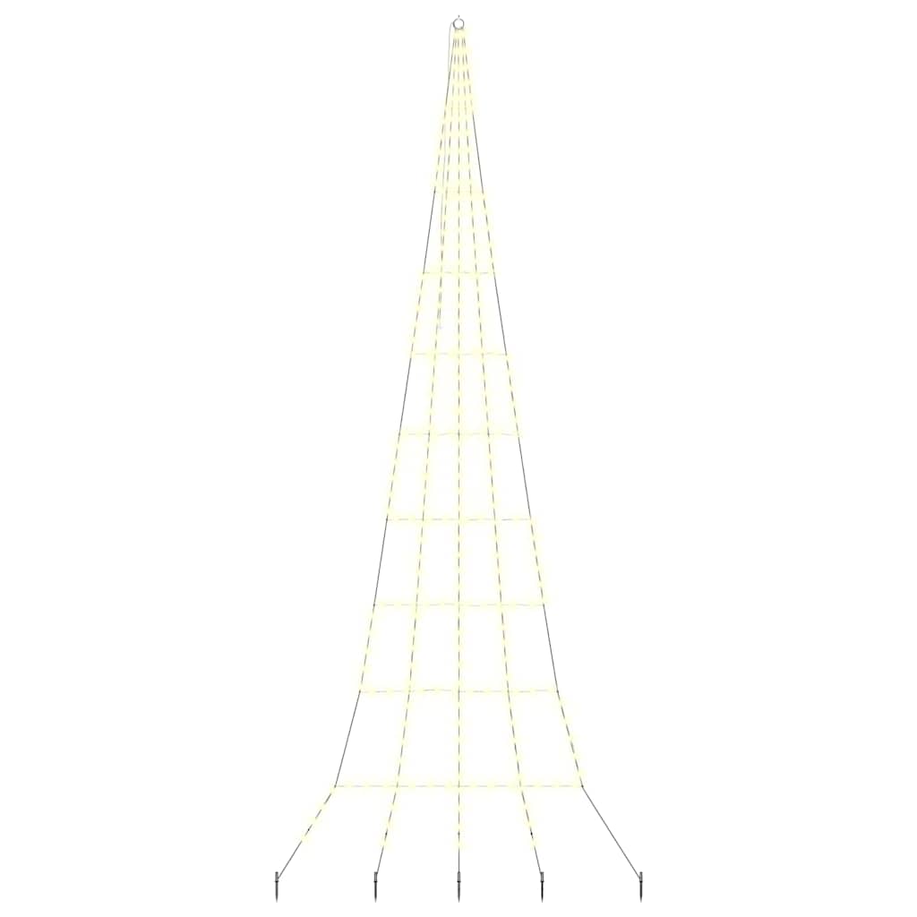 LED Kerstboom met Grondspiesjes Warmwit 511 cm Metaal is nu te koop bij PeponiXL, paradijselijk wonen!