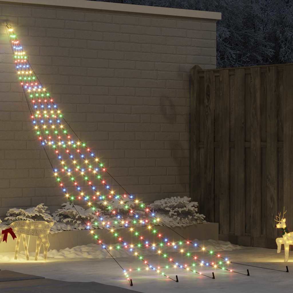 LED Kerstboom met Grondspiesjes Multikleur 511 cm Metaal is nu te koop bij PeponiXL, paradijselijk wonen!