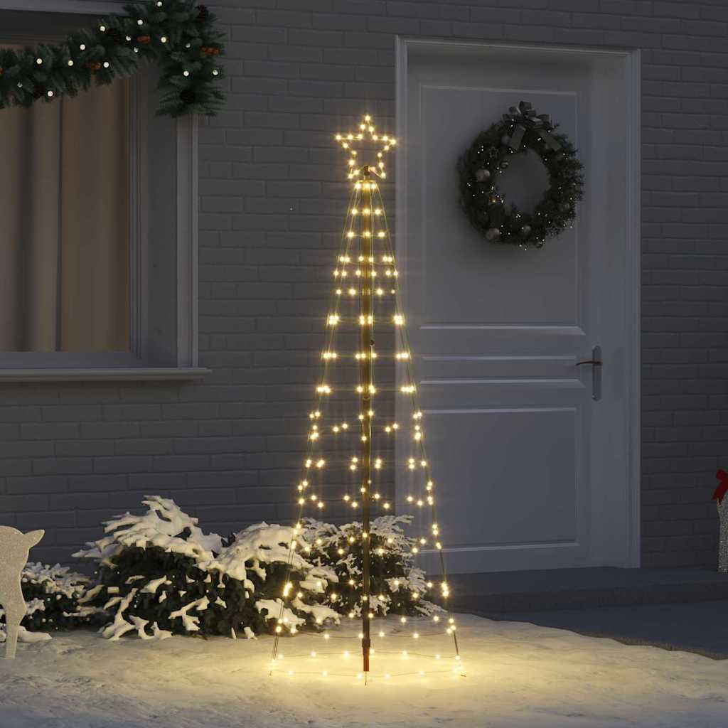 LED Kerstboom met Grondspiesjes Warmwit 250 cm IJzer is nu te koop bij PeponiXL, paradijselijk wonen!