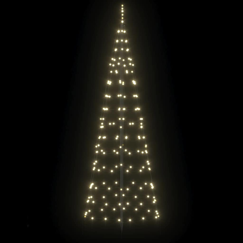 LED Kerstboom met Grondspiesjes Warmwit 250 cm IJzer is nu te koop bij PeponiXL, paradijselijk wonen!