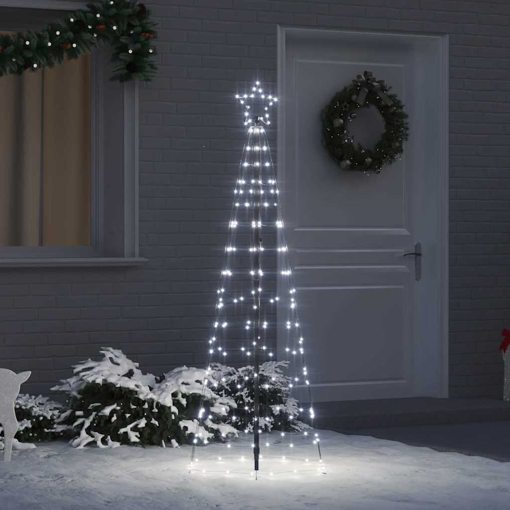 LED Kerstboom met Grondspiesjes Koudwit 250 cm IJzer is nu te koop bij PeponiXL, paradijselijk wonen!