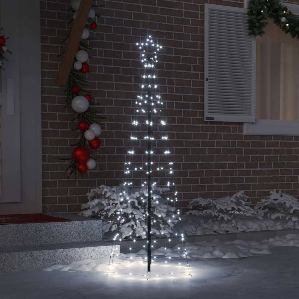 LED Kerstboom met Grondspiesjes Koudwit 250 cm IJzer is nu te koop bij PeponiXL, paradijselijk wonen!