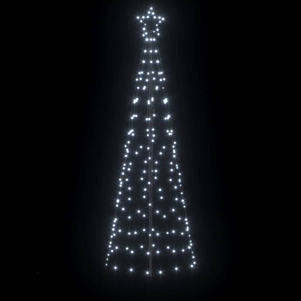 LED Kerstboom met Grondspiesjes Koudwit 250 cm IJzer is nu te koop bij PeponiXL, paradijselijk wonen!