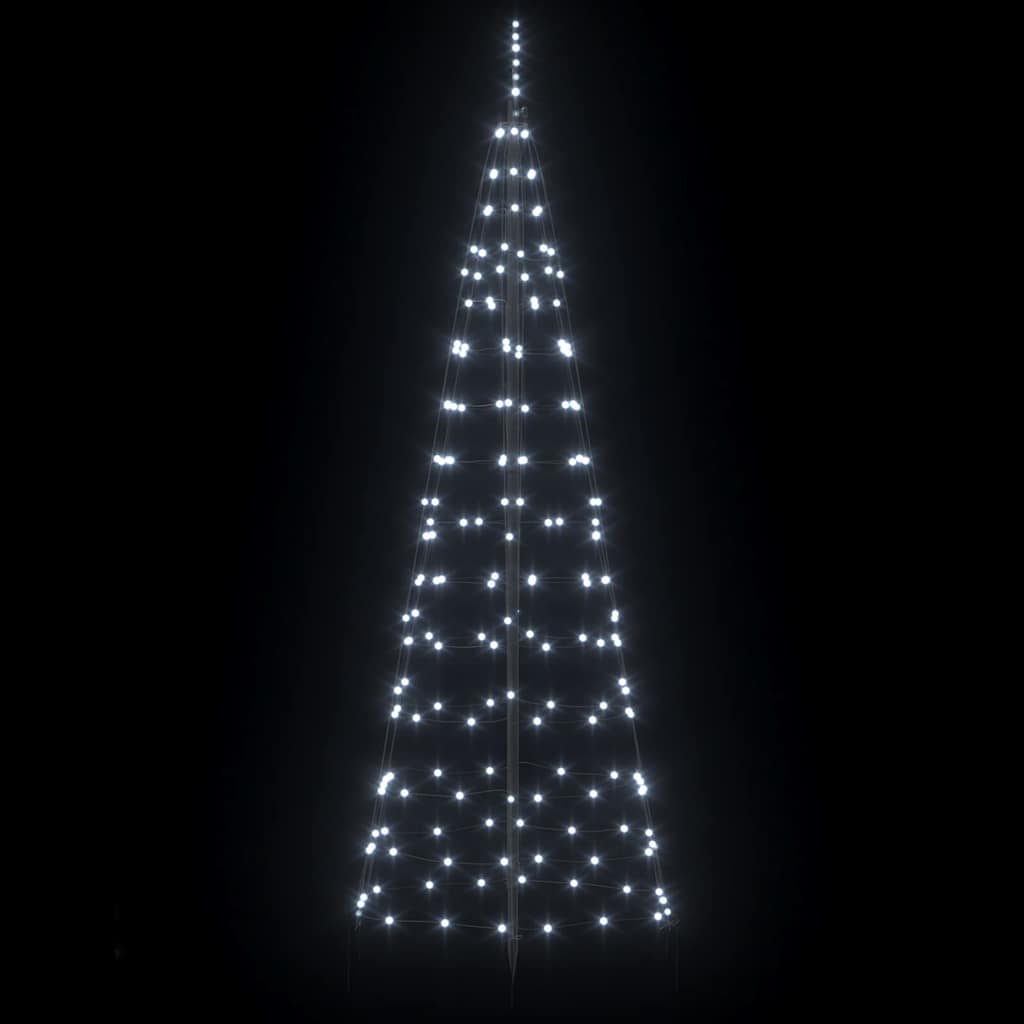 LED Kerstboom met Grondspiesjes Koudwit 250 cm IJzer is nu te koop bij PeponiXL, paradijselijk wonen!