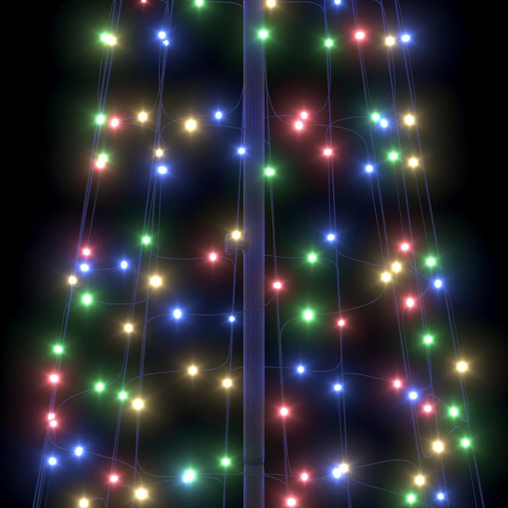LED Kerstboom met Grondspiesjes Multikleur 400 cm IJzer is nu te koop bij PeponiXL, paradijselijk wonen!