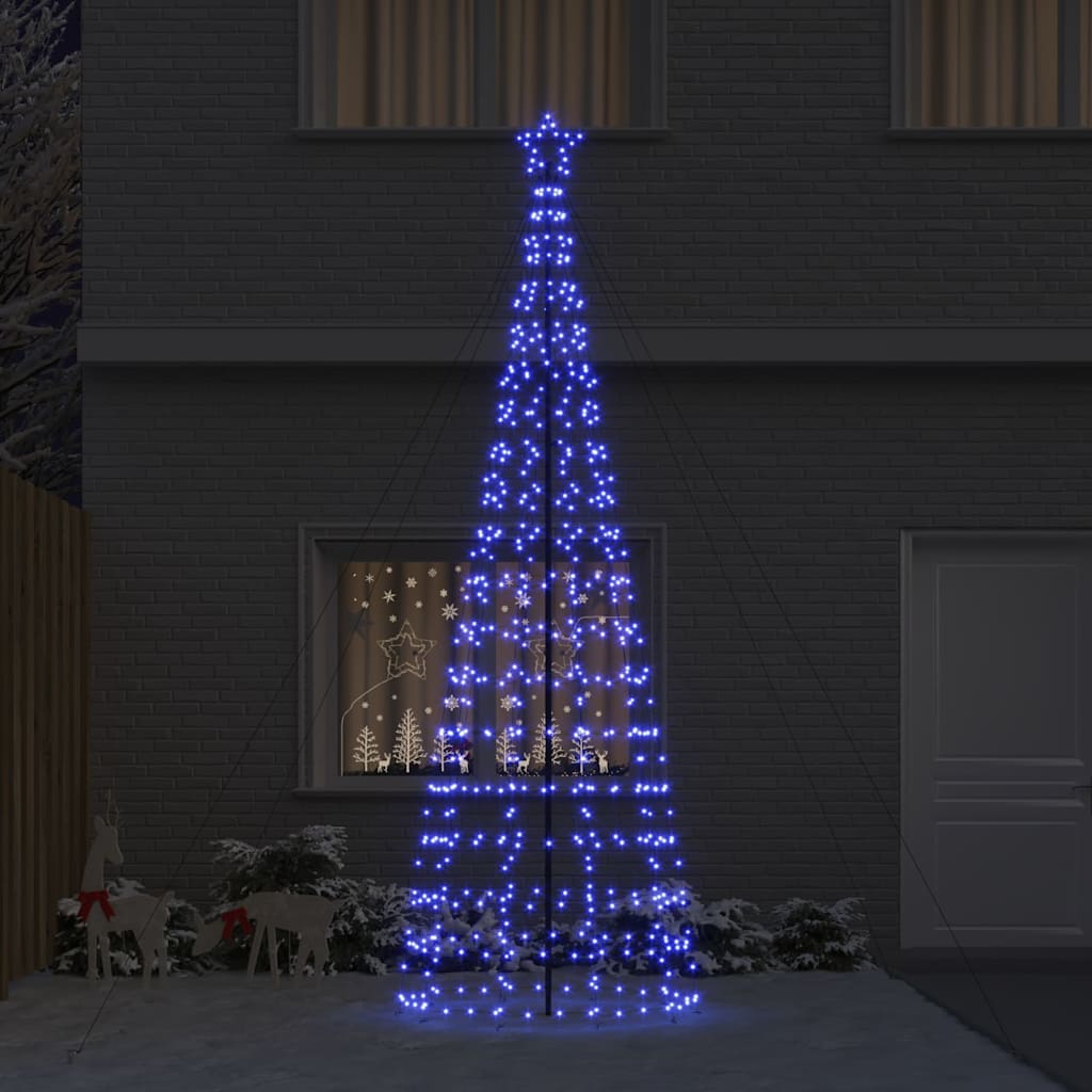 LED Kerstboom met Grondspiesjes met 800 LED Blauw 400 cm IJzer is nu te koop bij PeponiXL, paradijselijk wonen!