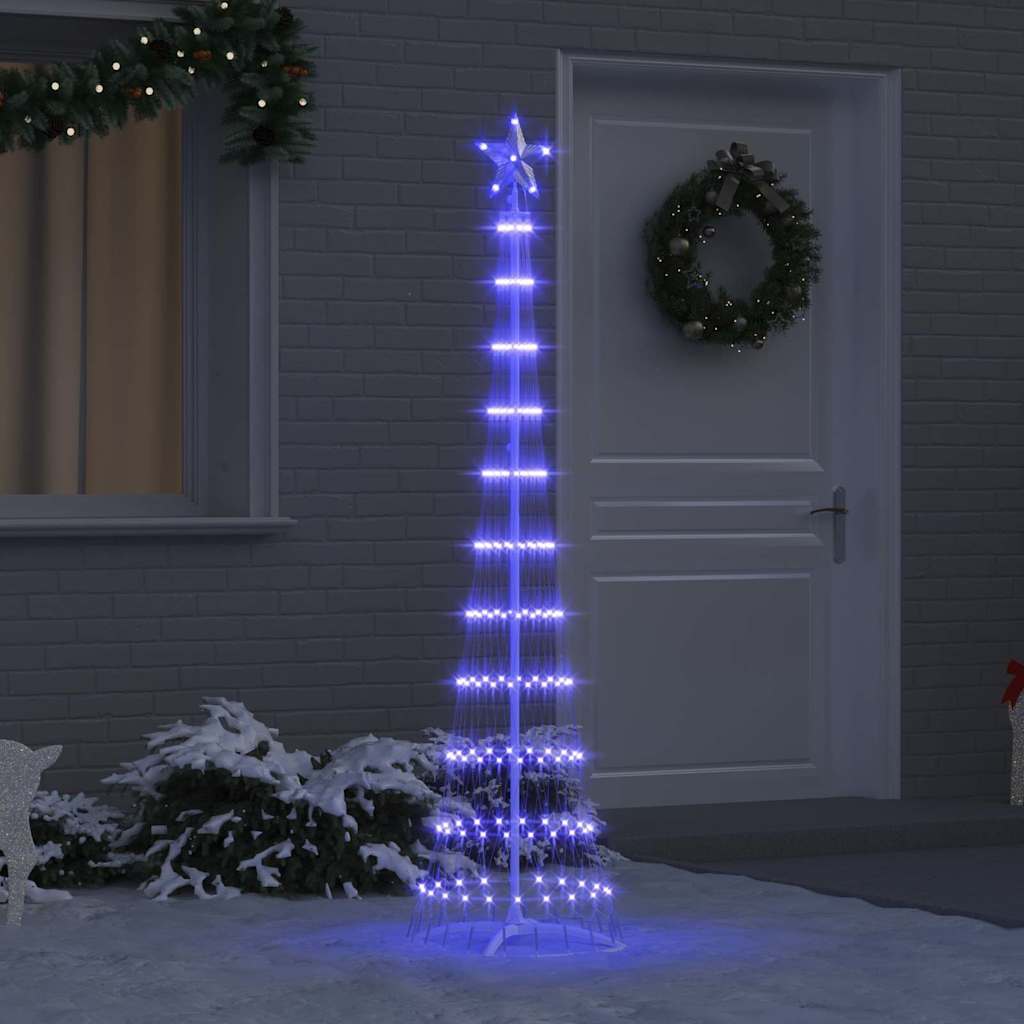 LED Kerstboom met 230 LED Blauw 51 x 51 x 190 cm Metaal is nu te koop bij PeponiXL, paradijselijk wonen!
