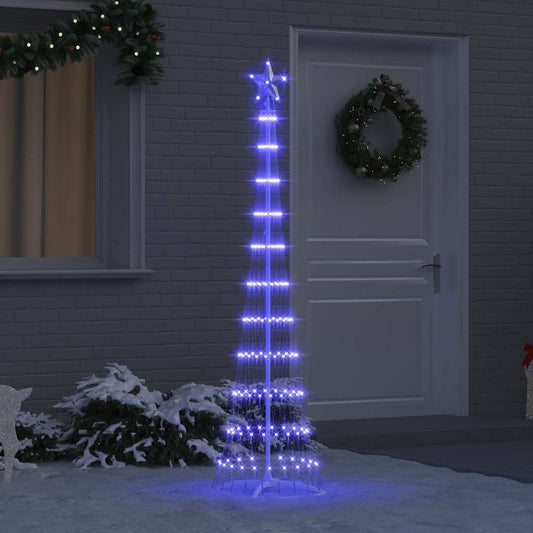 LED Kerstboom met 230 LED Blauw 51 x 51 x 190 cm Metaal is nu te koop bij PeponiXL, paradijselijk wonen!
