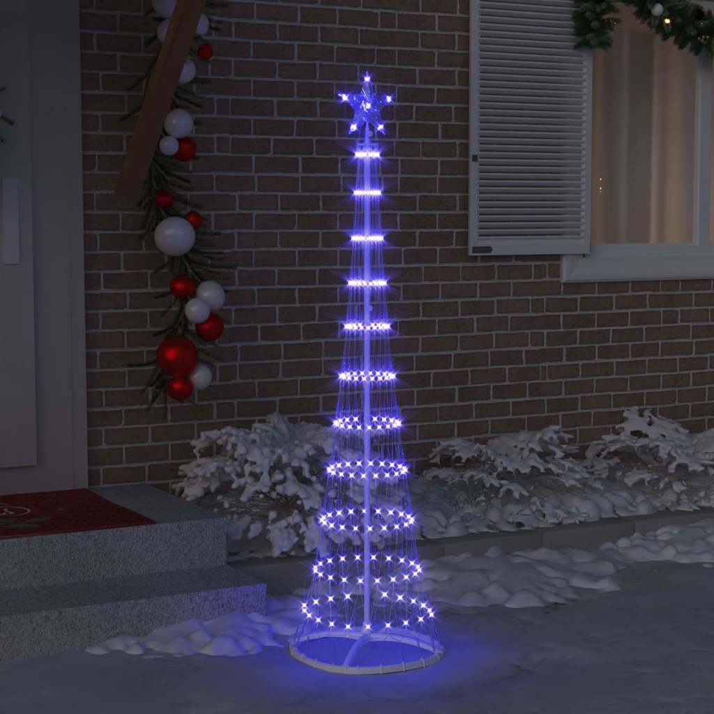 LED Kerstboom met 230 LED Blauw 51 x 51 x 190 cm Metaal is nu te koop bij PeponiXL, paradijselijk wonen!