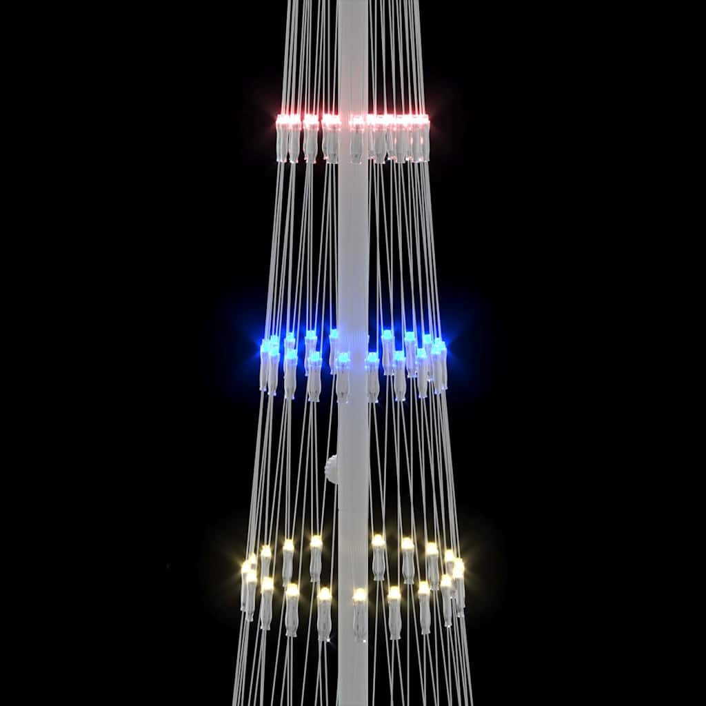 LED Kerstboom met 230 LED Multikleur 51 x 51 x 190 cm Metaal is nu te koop bij PeponiXL, paradijselijk wonen!