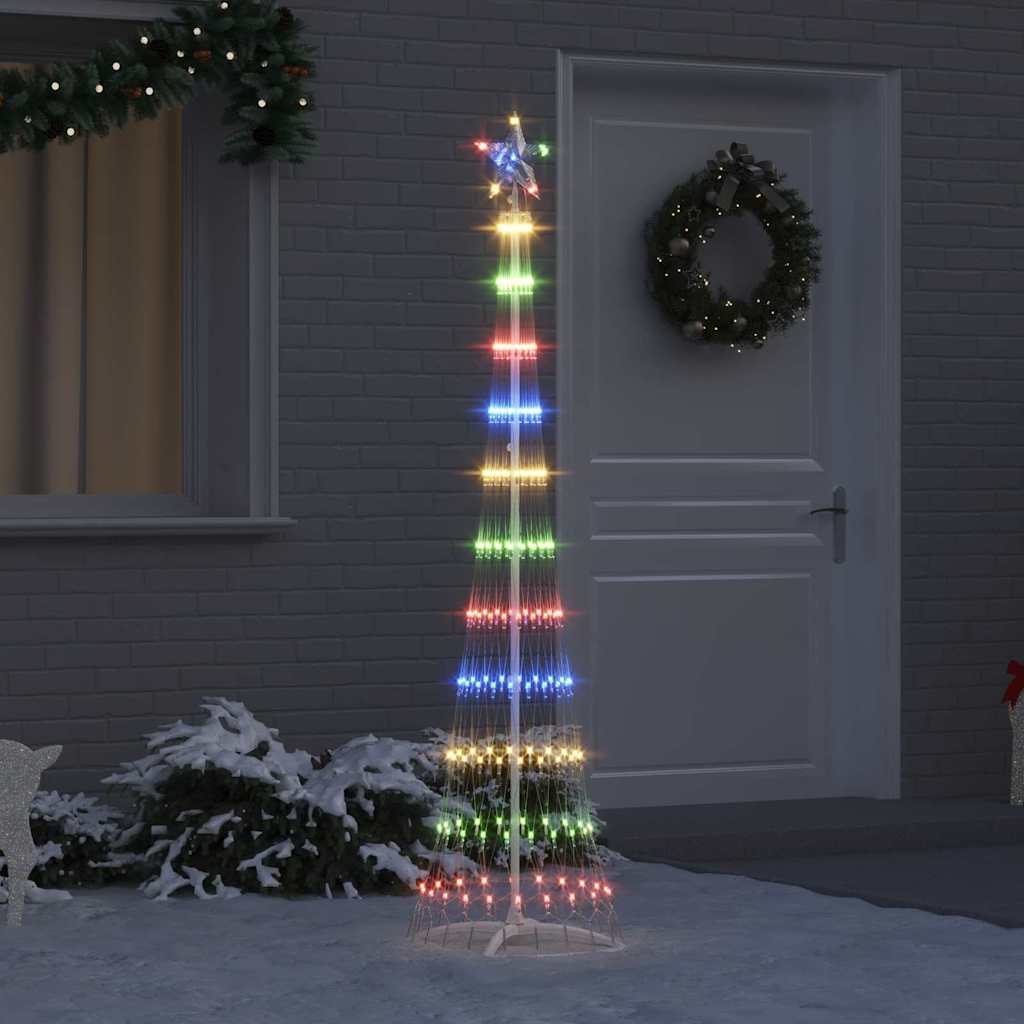 LED Kerstboom met 230 LED Multikleur 51 x 51 x 190 cm Metaal is nu te koop bij PeponiXL, paradijselijk wonen!