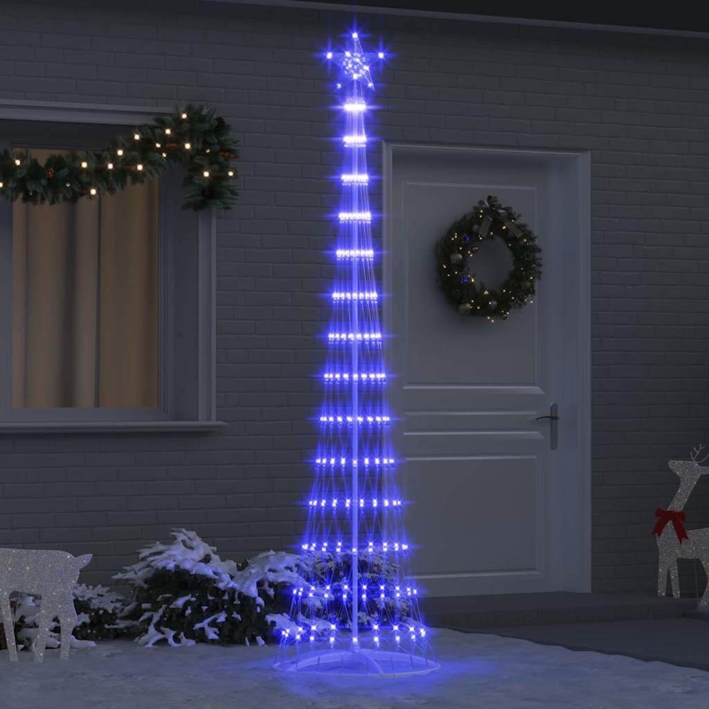 LED Kerstboom met 290 LED Blauw 70 x 70 x 250 cm Metaal is nu te koop bij PeponiXL, paradijselijk wonen!