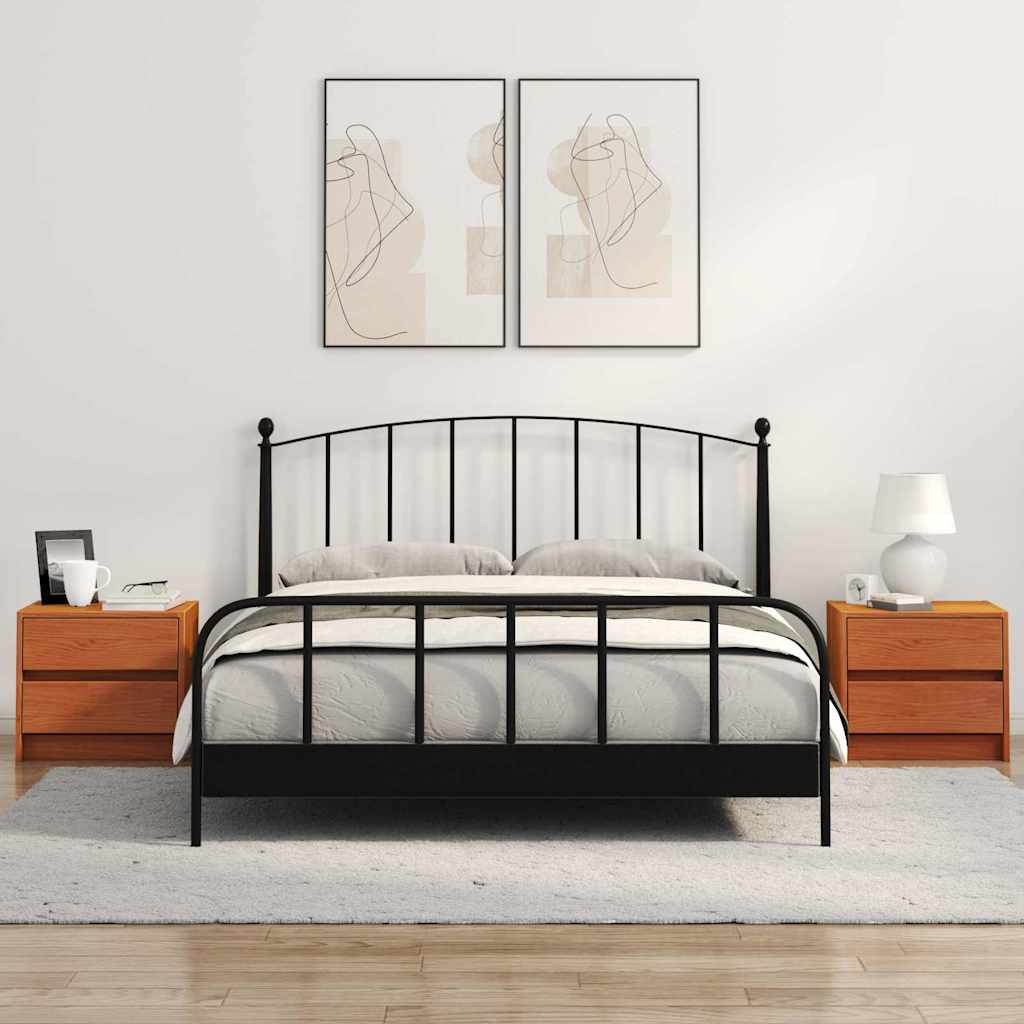 Nachtkastjes 2 pcs Wasbruin 40 x 30.5 x 35.5 cm Grenenhout is nu te koop bij PeponiXL, paradijselijk wonen!