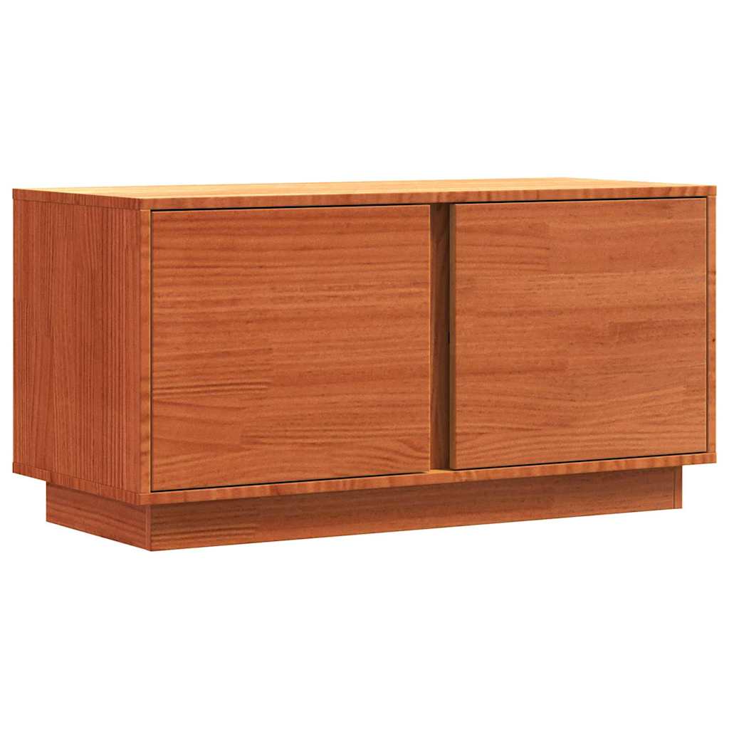TV-kast Wasbruin 80 x 35 x 40,5 cm Massief grenenhout is nu te koop bij PeponiXL, paradijselijk wonen!