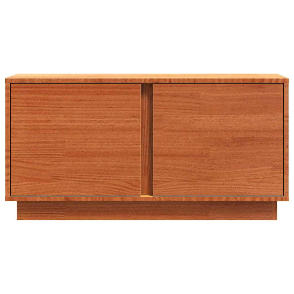 TV-kast Wasbruin 80 x 35 x 40,5 cm Massief grenenhout is nu te koop bij PeponiXL, paradijselijk wonen!
