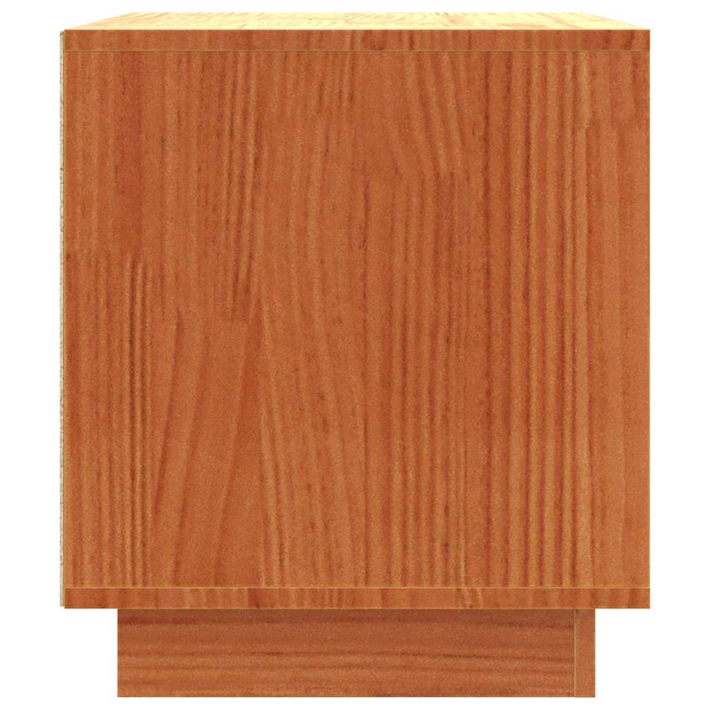 TV-kast Wasbruin 80 x 35 x 40,5 cm Massief grenenhout is nu te koop bij PeponiXL, paradijselijk wonen!
