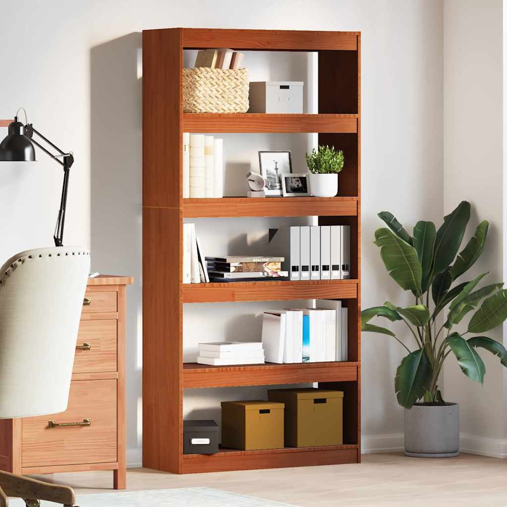 Boekenkast Wasbruin 80 x 30 x 167,5 cm Massief grenenhout is nu te koop bij PeponiXL, paradijselijk wonen!