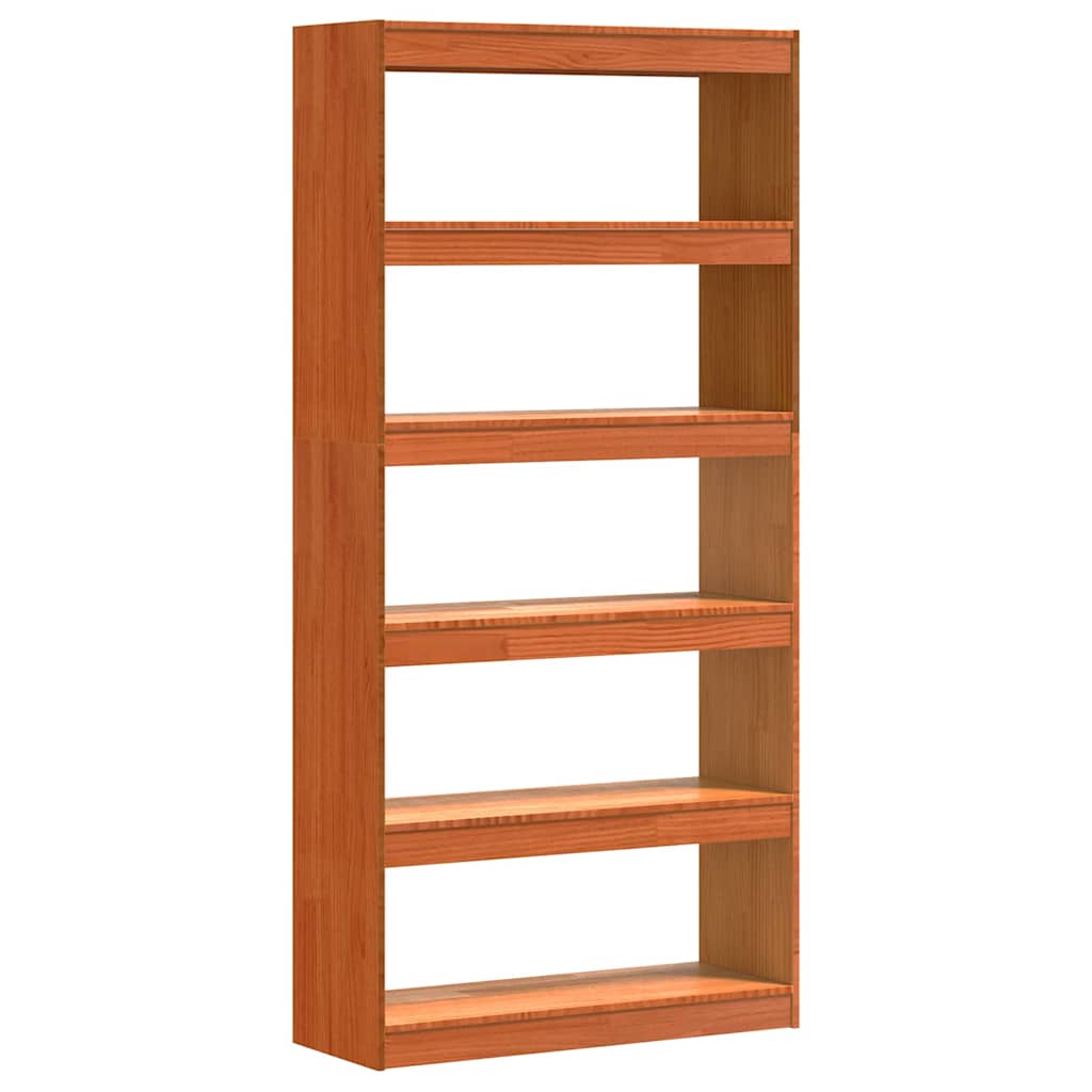 Boekenkast Wasbruin 80 x 30 x 167,5 cm Massief grenenhout is nu te koop bij PeponiXL, paradijselijk wonen!