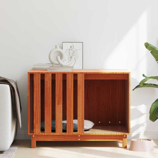 Hondenhuis Wasbruin 90 x 60 x 67 cm Massief grenenhout is nu te koop bij PeponiXL, paradijselijk wonen!