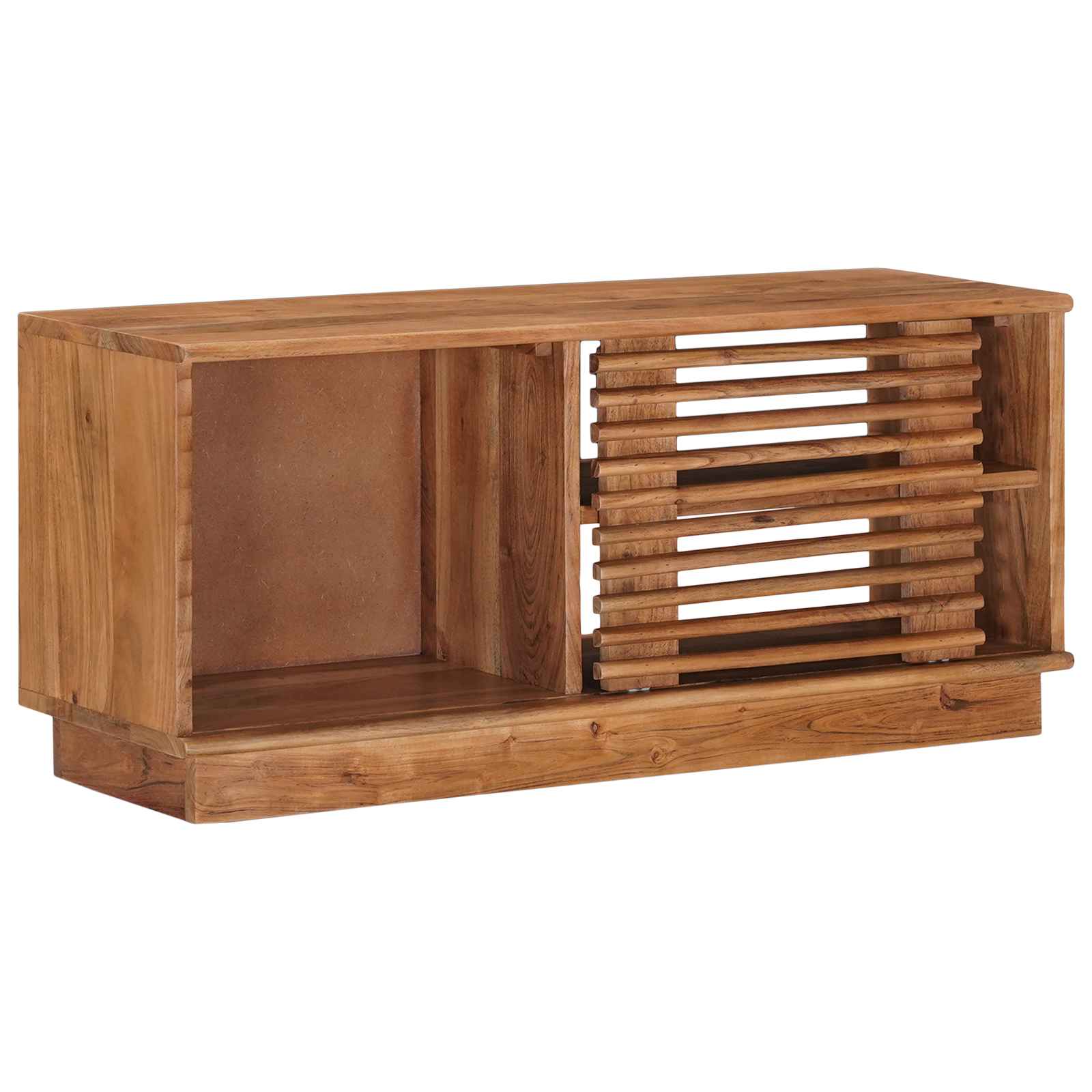 TV-kast met opslag met de deur Naturel 90 x 30 x 40 cm is nu te koop bij PeponiXL, paradijselijk wonen!