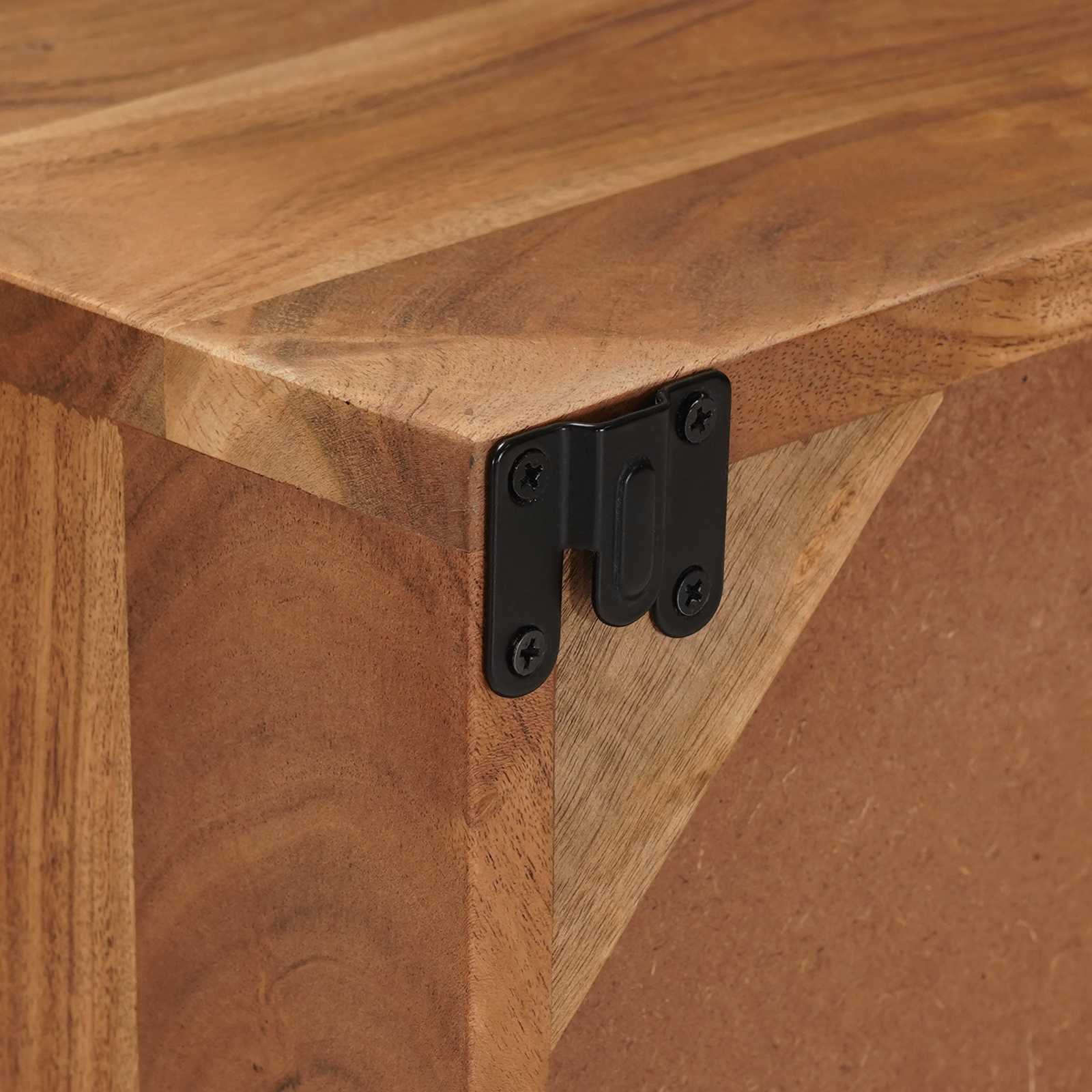 TV-kast met opslag met de deur Naturel 105 x 30 x 22,5 cm is nu te koop bij PeponiXL, paradijselijk wonen!