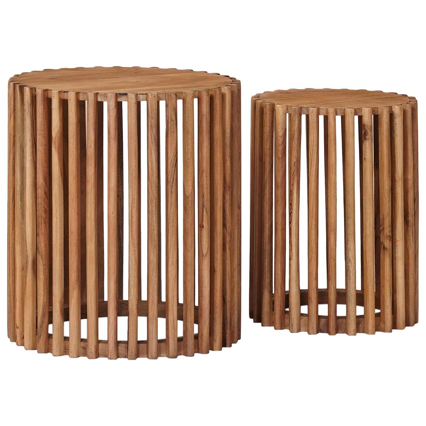 Bijzettafelset met opslag met de deur Bruin 40 x 40 x 45 cm is nu te koop bij PeponiXL, paradijselijk wonen!