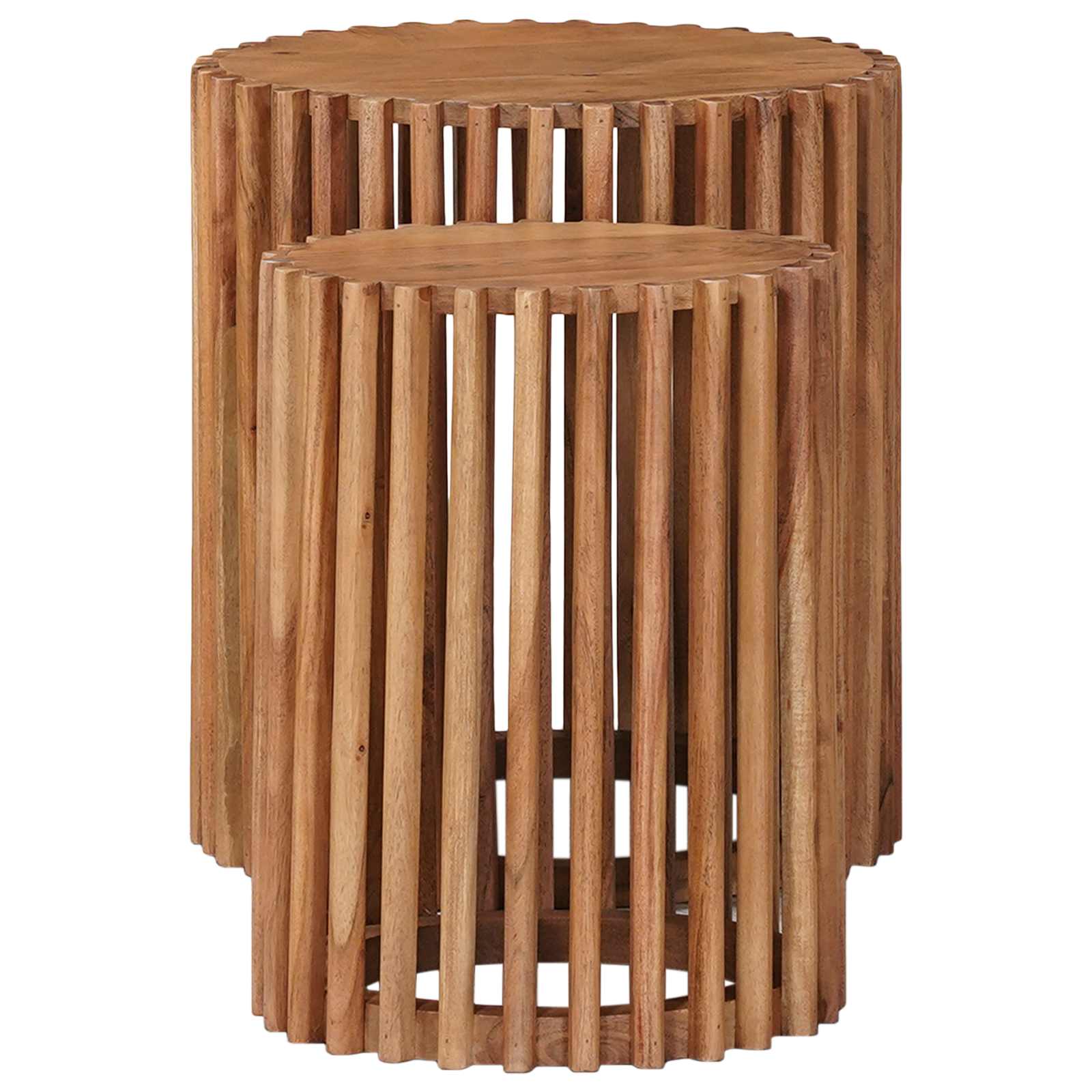 Bijzettafelset met opslag met de deur Bruin 40 x 40 x 45 cm is nu te koop bij PeponiXL, paradijselijk wonen!