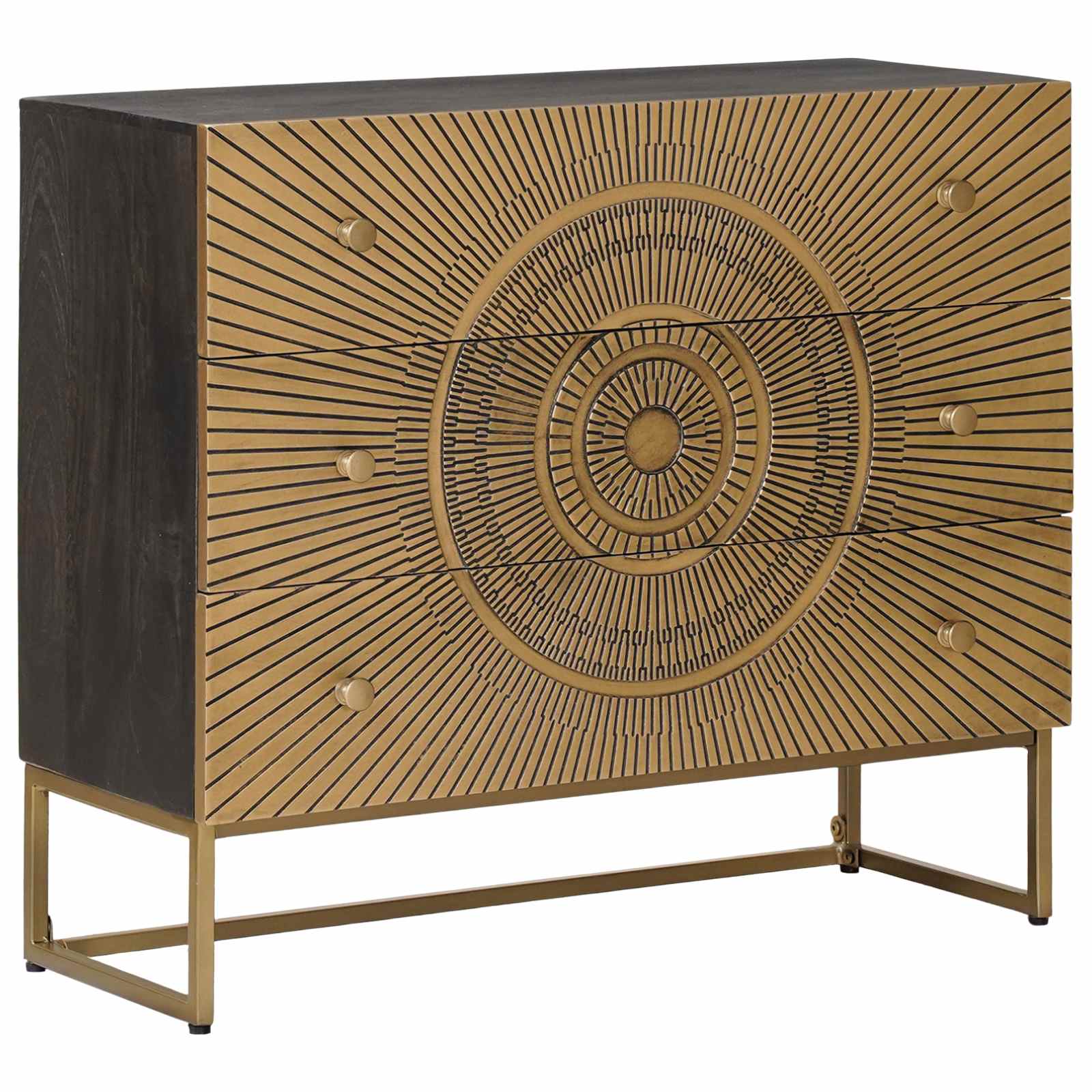 Ladenkast met lade Koper 75 x 30 x 65 cm is nu te koop bij PeponiXL, paradijselijk wonen!