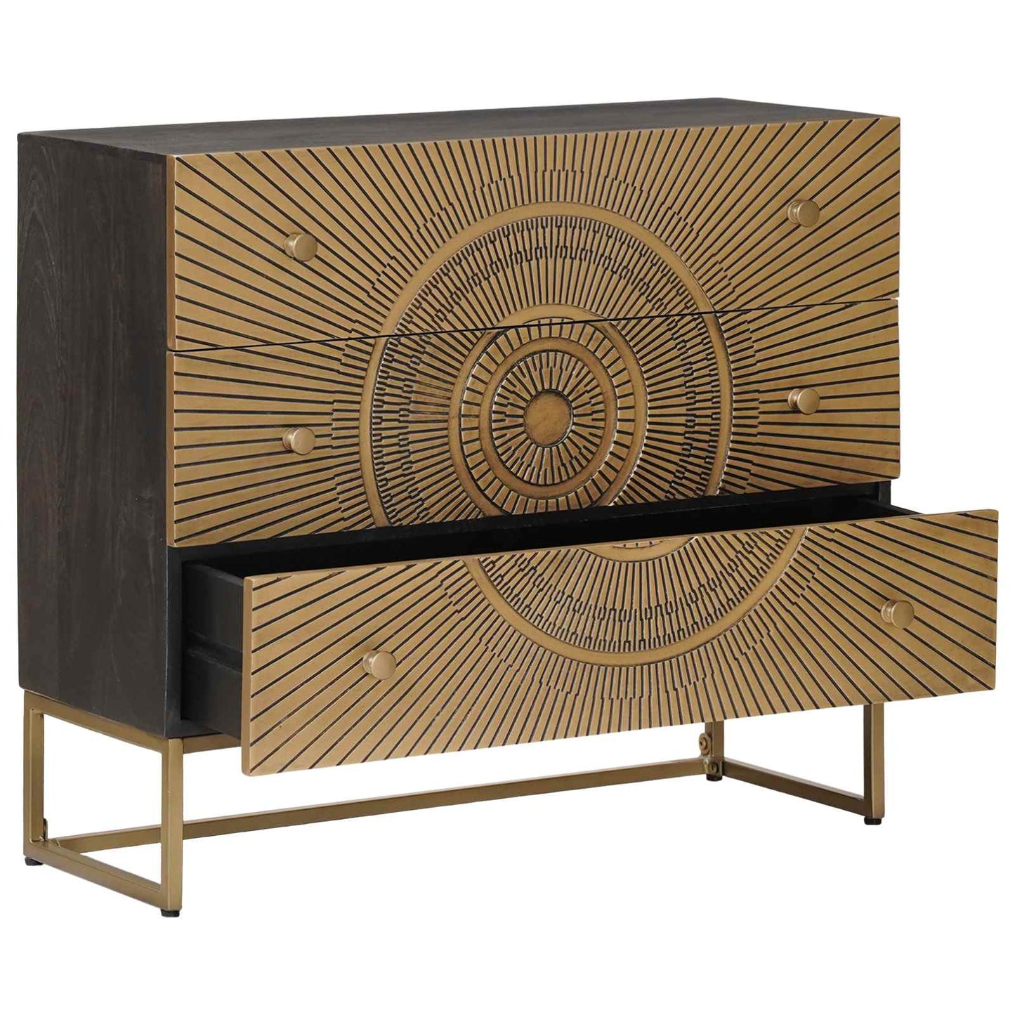 Ladenkast met lade Koper 75 x 30 x 65 cm is nu te koop bij PeponiXL, paradijselijk wonen!