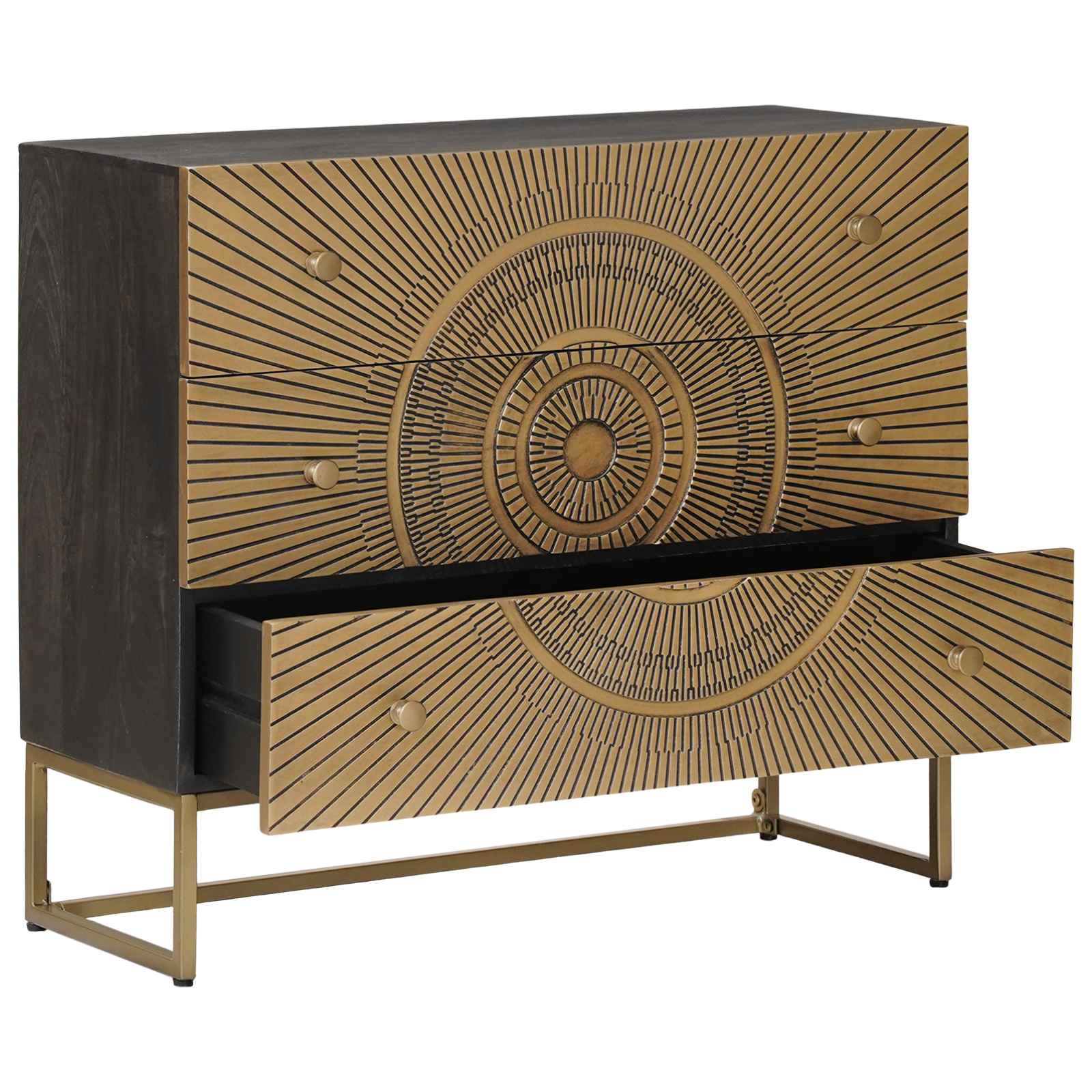 Ladenkast met lade Koper 75 x 30 x 65 cm is nu te koop bij PeponiXL, paradijselijk wonen!