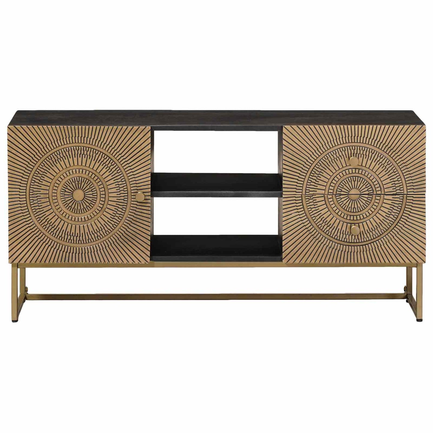 TV-kast met lade met plank met opslag Koper 105 x 30 x 50 cm is nu te koop bij PeponiXL, paradijselijk wonen!