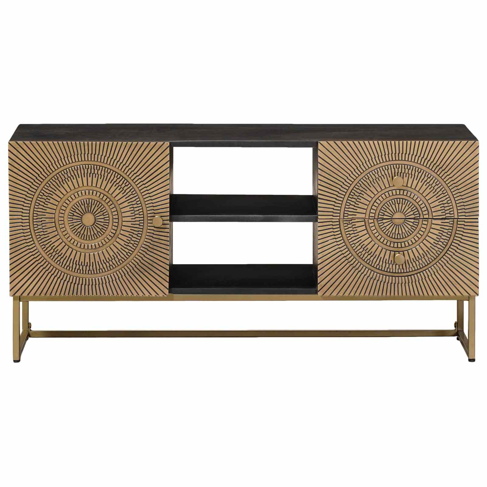 TV-kast met lade met plank met opslag Koper 105 x 30 x 50 cm is nu te koop bij PeponiXL, paradijselijk wonen!