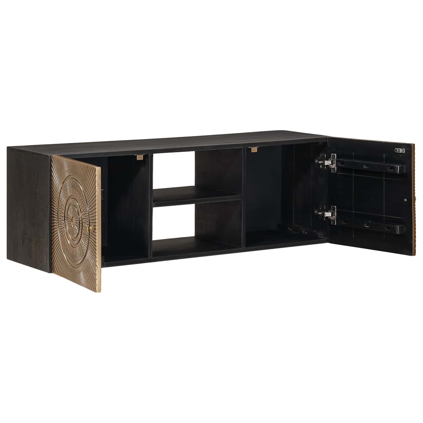 TV-kast met plank met opslag met de deur Koper 105 x 30 x 35 cm is nu te koop bij PeponiXL, paradijselijk wonen!