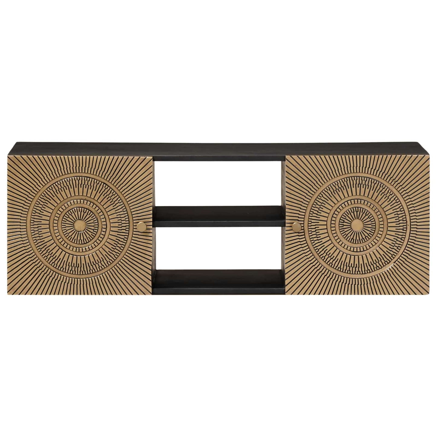TV-kast met plank met opslag met de deur Koper 105 x 30 x 35 cm is nu te koop bij PeponiXL, paradijselijk wonen!