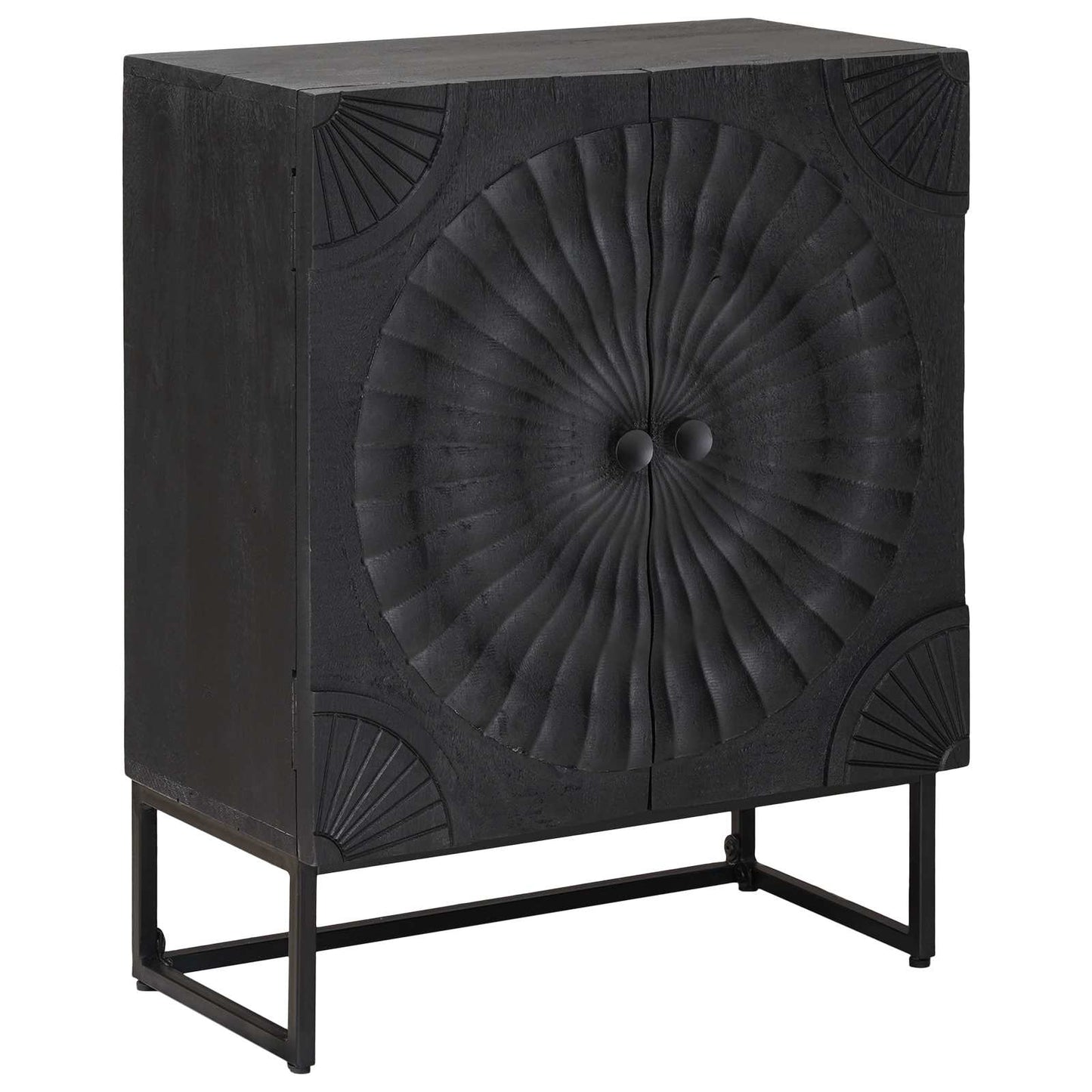 Dressoir Zwart 55 x 30 x 70 cm is nu te koop bij PeponiXL, paradijselijk wonen!