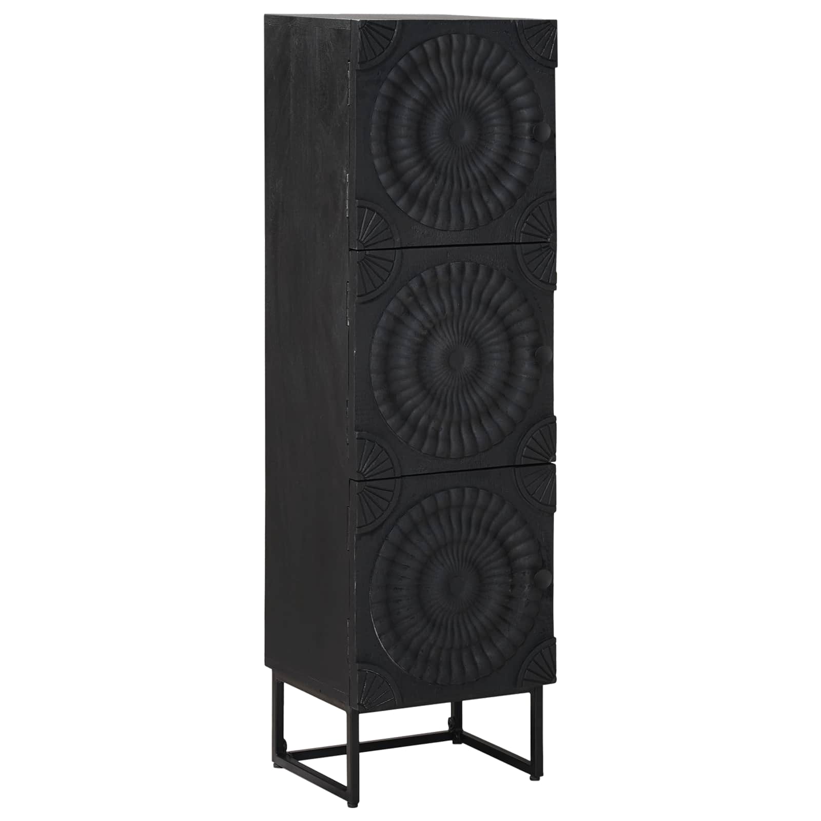 Hoge kast Zwart 35 x 30 x 120 cm is nu te koop bij PeponiXL, paradijselijk wonen!