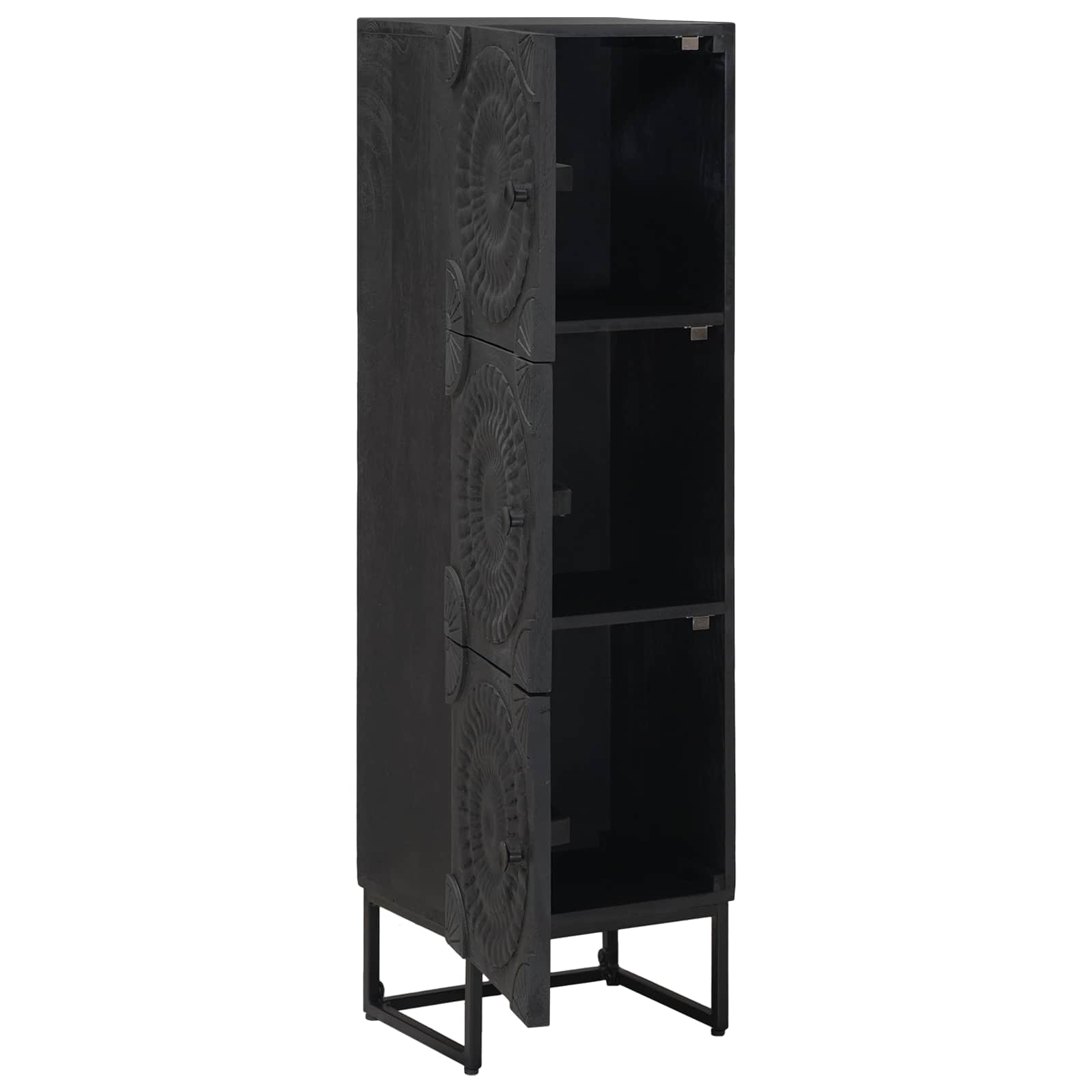 Hoge kast Zwart 35 x 30 x 120 cm is nu te koop bij PeponiXL, paradijselijk wonen!