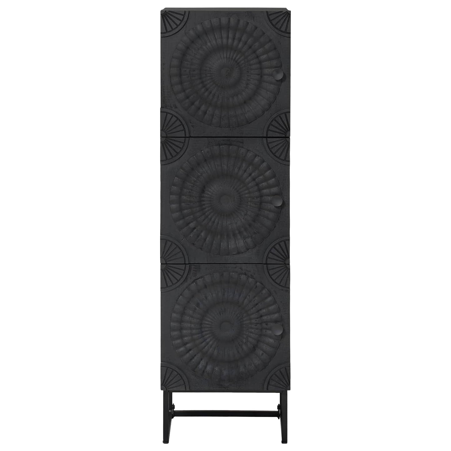 Hoge kast Zwart 35 x 30 x 120 cm is nu te koop bij PeponiXL, paradijselijk wonen!