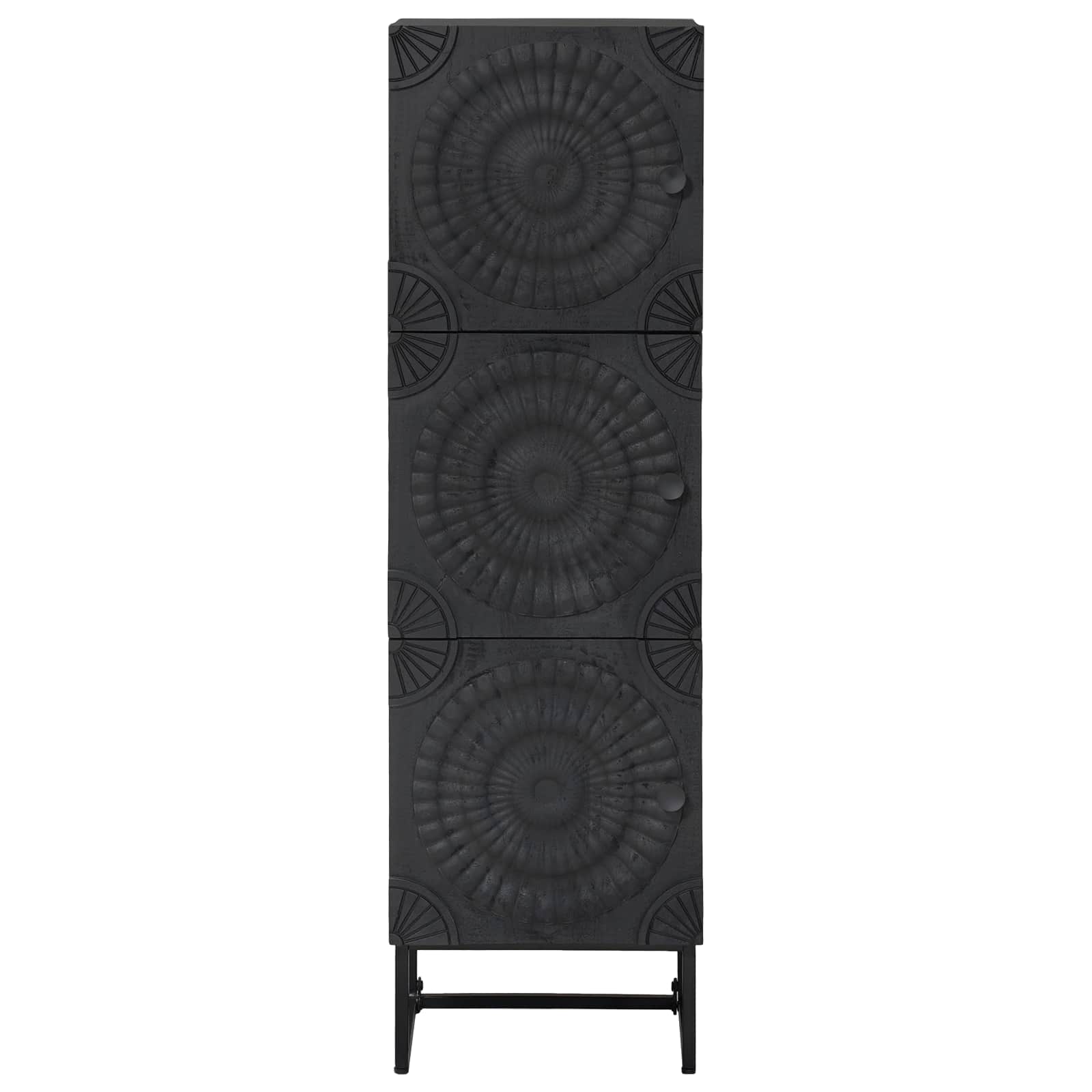 Hoge kast Zwart 35 x 30 x 120 cm is nu te koop bij PeponiXL, paradijselijk wonen!