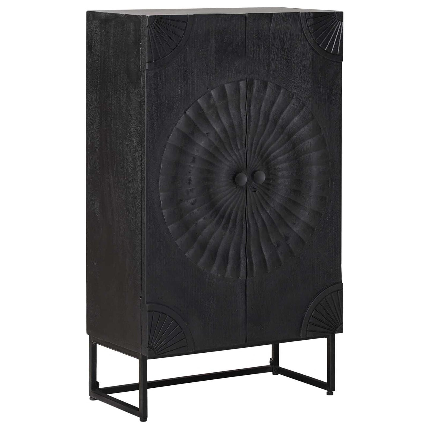 Hoge kast Zwart 55 x 30 x 95 cm is nu te koop bij PeponiXL, paradijselijk wonen!