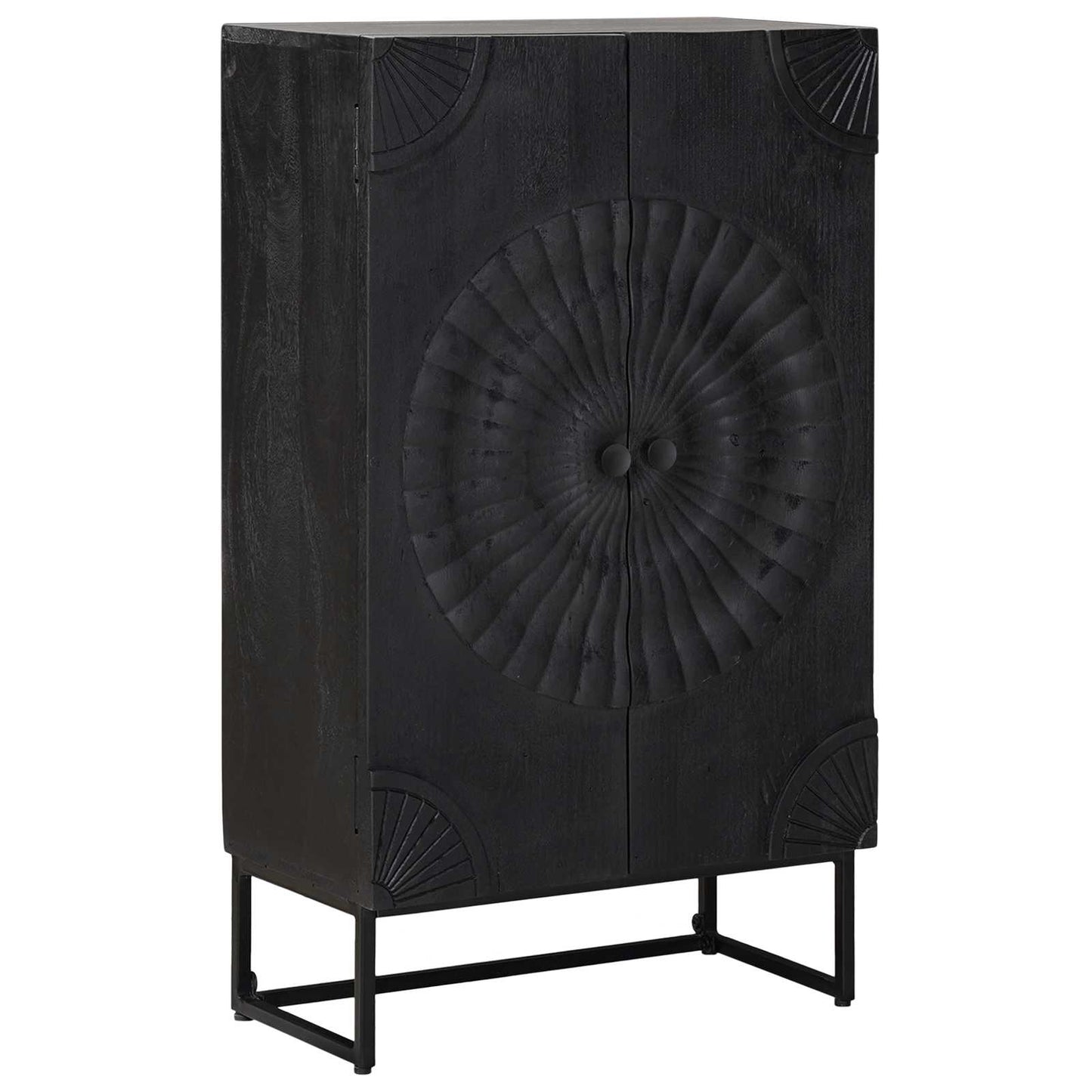 Hoge kast Zwart 55 x 30 x 95 cm is nu te koop bij PeponiXL, paradijselijk wonen!