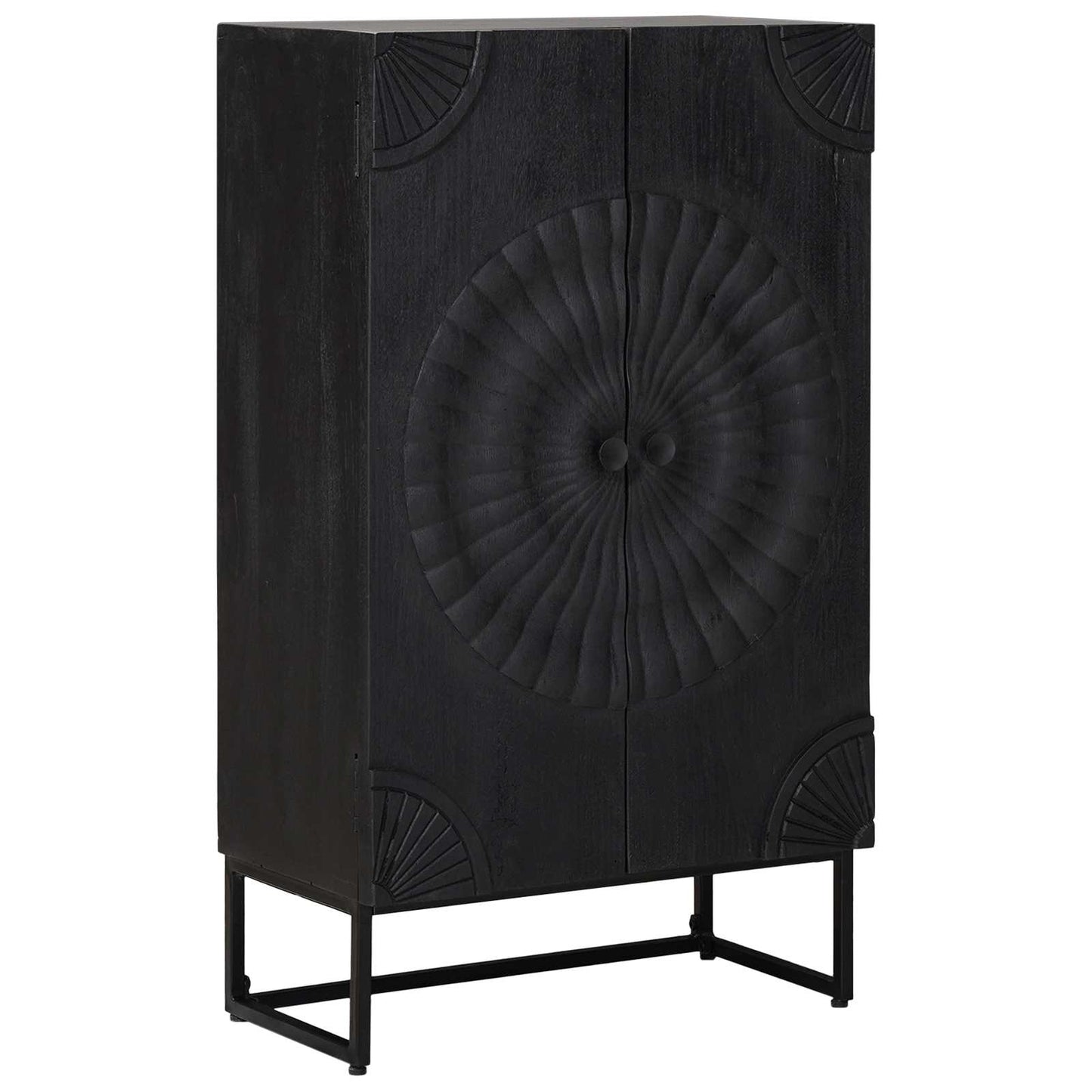 Hoge kast Zwart 55 x 30 x 95 cm is nu te koop bij PeponiXL, paradijselijk wonen!