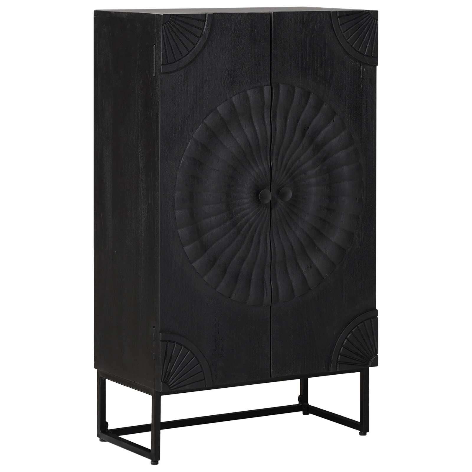 Hoge kast Zwart 55 x 30 x 95 cm is nu te koop bij PeponiXL, paradijselijk wonen!