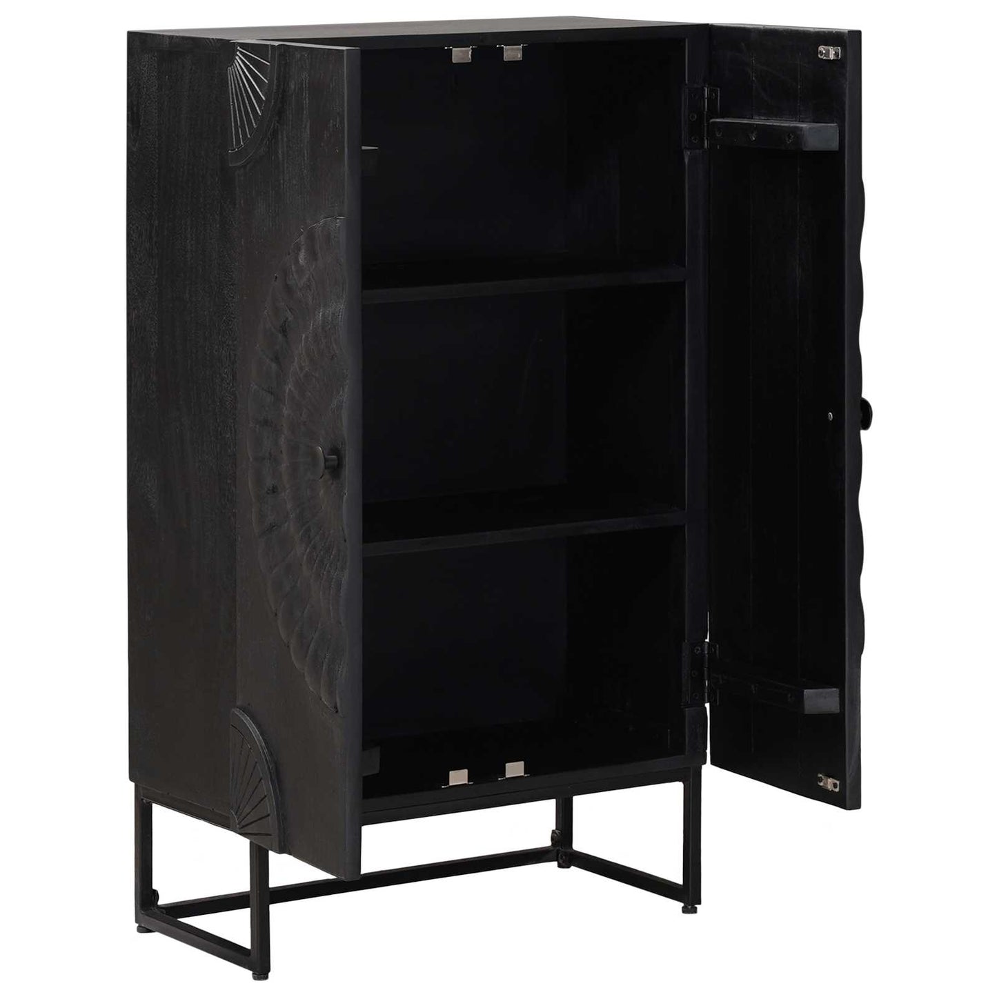 Hoge kast Zwart 55 x 30 x 95 cm is nu te koop bij PeponiXL, paradijselijk wonen!