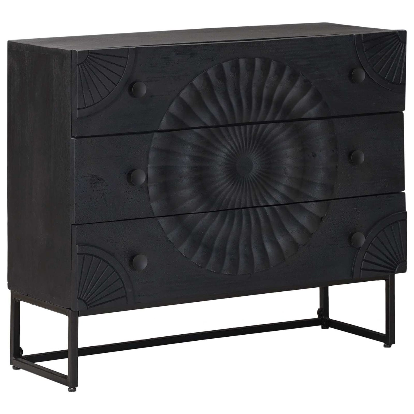 Ladenkast met lade Zwart 75 x 30 x 65 cm is nu te koop bij PeponiXL, paradijselijk wonen!