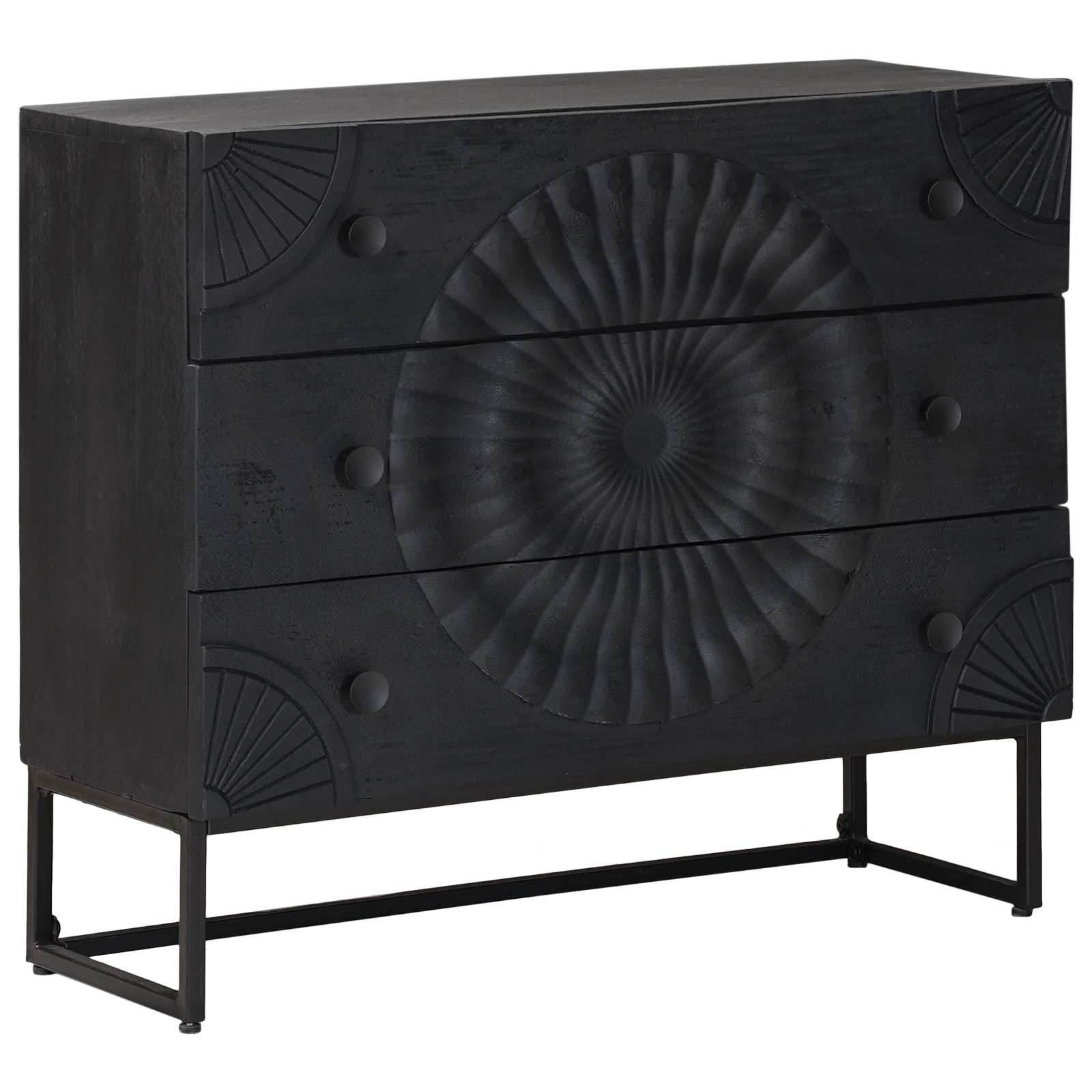 Ladenkast met lade Zwart 75 x 30 x 65 cm is nu te koop bij PeponiXL, paradijselijk wonen!