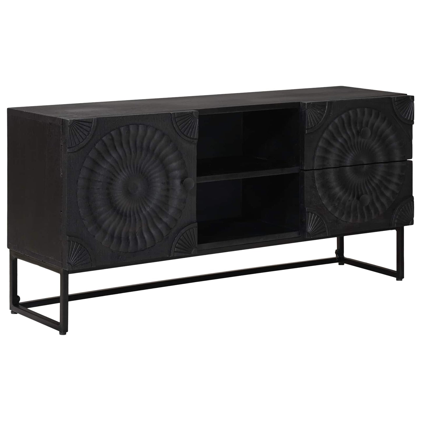 TV-kast met lade met plank met opslag Zwart 105 x 30 x 54 cm is nu te koop bij PeponiXL, paradijselijk wonen!