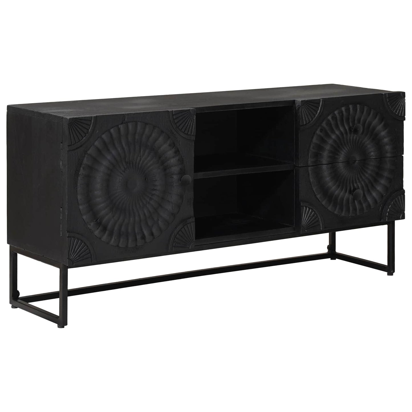 TV-kast met lade met plank met opslag Zwart 105 x 30 x 54 cm is nu te koop bij PeponiXL, paradijselijk wonen!