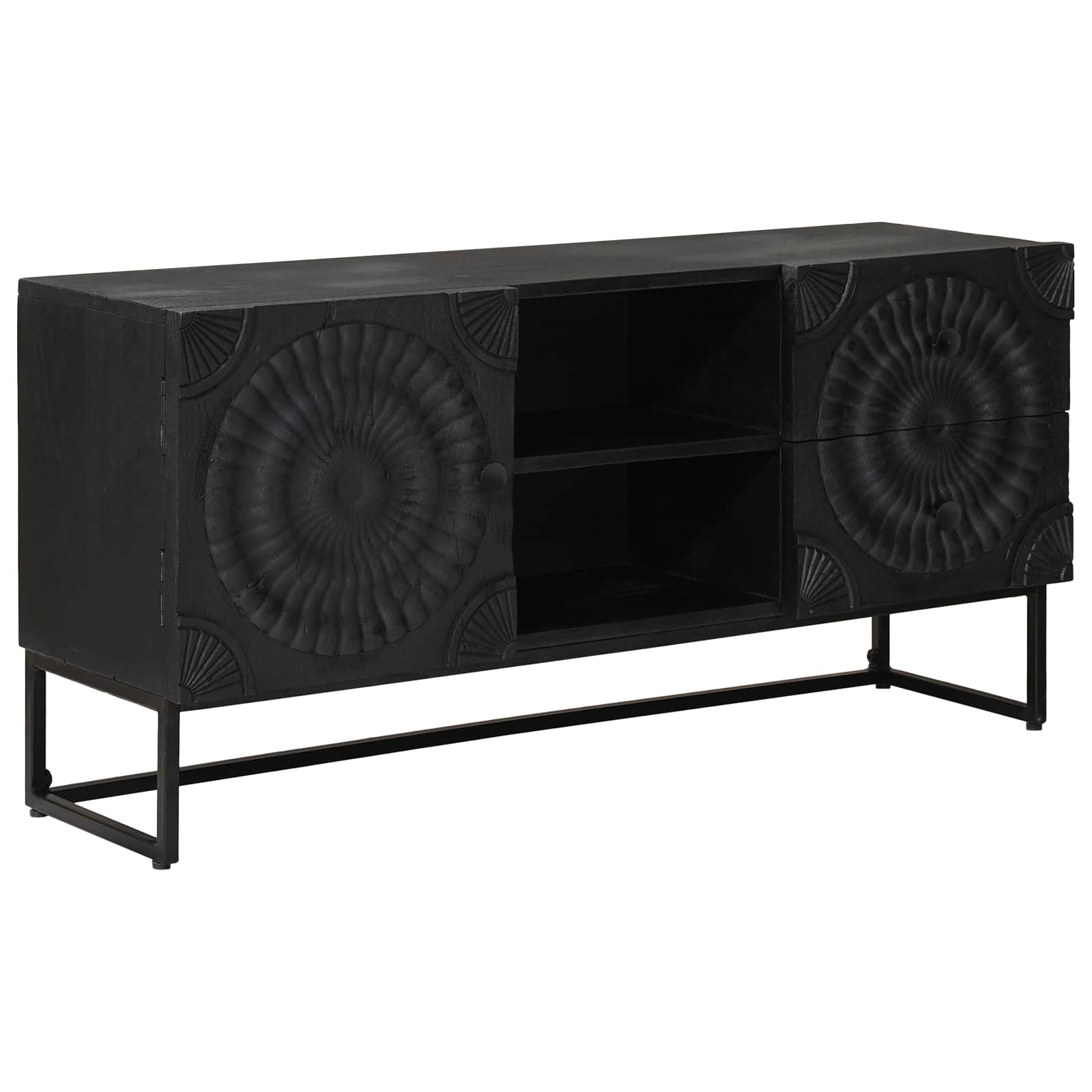 TV-kast met lade met plank met opslag Zwart 105 x 30 x 54 cm is nu te koop bij PeponiXL, paradijselijk wonen!